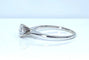 Bague 50 Bague solitaire en or blanc 18 carats et diamant 0,50 ct 58 Facettes AB514
