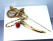 Broche Broche épingle de cravate épée en or 18 carats 58 Facettes AB524