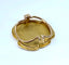 Broche Broche coulissante en or jaune 18 carats, profil de femme Art nouveau 58 Facettes AB525