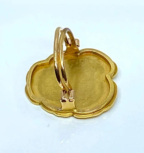 Broche Broche coulissante en or jaune 18 carats, profil de femme Art nouveau 58 Facettes AB525