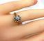 Bague 47 Bague solitaire en or blanc 18 carats avec diamant 0,10 carat 58 Facettes AB537