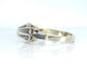 Bague 47 Bague solitaire en or blanc 18 carats avec diamant 0,10 carat 58 Facettes AB537