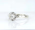 Bague 50.5 Bague solitaire en or blanc 18 carats et platine sertie d’un diamant 0,50 ct 58 Facettes AB536