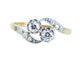 Bague 54 Bague toi et moi en or 18 carats et diamants 58 Facettes AB553