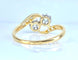 Bague 54 Bague toi et moi en or 18 carats et diamants 58 Facettes AB553