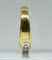 Bague 50 Demi-alliance - Bague en or jaune et or blanc 18 carats et diamants 58 Facettes AB555