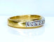 Bague 50 Demi-alliance - Bague en or jaune et or blanc 18 carats et diamants 58 Facettes AB555