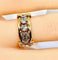Bague 46 Bague en or jaune 18 carats avec 5 diamants 58 Facettes AB559