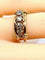 Bague 46 Bague en or jaune 18 carats avec 5 diamants 58 Facettes AB559