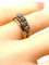 Bague 46 Bague en or jaune 18 carats avec 5 diamants 58 Facettes AB559