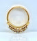 Bague 46 Bague en or jaune 18 carats avec 5 diamants 58 Facettes AB559