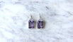 Boucles d'oreilles Boucles d'oreilles - Dormeuses Art déco en or blanc améthyste et diamants 58 Facettes