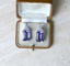 Boucles d'oreilles Boucles d'oreilles - Dormeuses Art déco en or blanc améthyste et diamants 58 Facettes