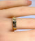 Bague 52 Bague en or jaune 18 carats sertie de 5 diamants 58 Facettes AB562