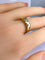 Bague 52 Bague en or jaune 18 carats sertie de 5 diamants 58 Facettes AB562