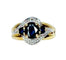 Bague 54 Bague jonc tourbillon en or jaune 18 carats, saphirs et diamants 58 Facettes AB575