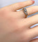 Bague 50 Bague en or 18 carats avec diamant taille ancienne et diamants 58 Facettes AB570