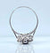 Bague 54 Bague marguerite en or blanc 18 carats avec saphir et diamants 58 Facettes AB576