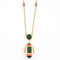 Collier Atelier Georges Lenfant - Collier en or jaune, lapis lazuli, jade, néphrite, corail et onyx 58 Facettes 58FC9