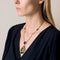 Collier Atelier Georges Lenfant - Collier en or jaune, lapis lazuli, jade, néphrite, corail et onyx 58 Facettes 58FC9