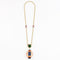 Collier Atelier Georges Lenfant - Collier en or jaune, lapis lazuli, jade, néphrite, corail et onyx 58 Facettes 58FC9