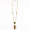 Collier Atelier Georges Lenfant - Collier en or jaune, lapis lazuli, jade, néphrite, corail et onyx 58 Facettes 58FC9