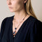 Collier Atelier Georges Lenfant - Collier en or jaune, lapis lazuli, jade, néphrite, corail et onyx 58 Facettes 58FC9