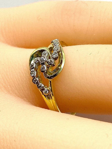 Bague 53 Bague en or 18 carats et diamants 58 Facettes AB579