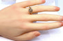 Bague 53 Bague en or 18 carats et diamants 58 Facettes AB579