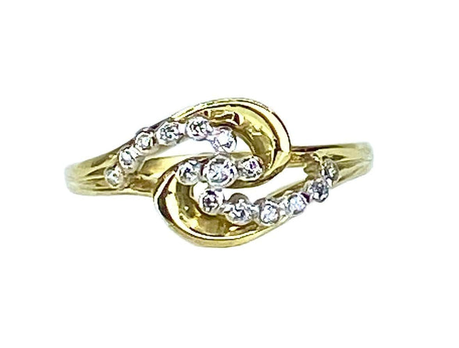 Bague 53 Bague en or 18 carats et diamants 58 Facettes AB579