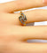 Bague 53 Bague en or 18 carats et diamants 58 Facettes AB579
