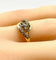 Bague 53 Bague en or jaune 18 carats sertie de diamants 58 Facettes AB579