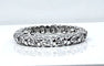Bague 50 Alliance - Bague en or blanc 18 carats sertie de 16 diamants 58 Facettes AB583