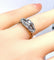 Bague 48 Bague Art déco en or blanc 18 carats et diamants 58 Facettes AB582