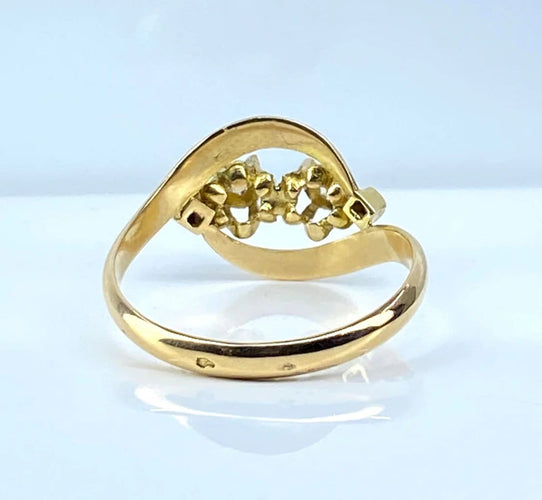 Bague 55 Bague en or 18 carats et diamants 58 Facettes AB585