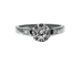 Bague 54 Bague solitaire en or blanc 18 carats et diamants 58 Facettes AB591bis