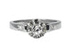 Bague 54 Bague solitaire en or blanc 18 carats et diamants 58 Facettes AB591bis