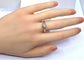 Bague 54 Bague solitaire en or blanc 18 carats et diamants 58 Facettes AB591bis