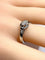Bague 54 Bague solitaire en or blanc 18 carats et diamants 58 Facettes AB591bis