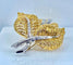Broche Broche feuille en or jaune 18 carats et diamants 58 Facettes AB592bis