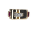 Bague 60 Bague Tank en or jaune 18 carats et diamants 58 Facettes AB603