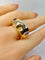 Bague 60 Bague Tank en or jaune 18 carats et diamants 58 Facettes AB603