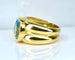 Bague 52 Bague jonc en or jaune 18 carats et topaze bleue 58 Facettes AB611