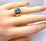 Bague 52 Bague jonc en or jaune 18 carats et topaze bleue 58 Facettes AB611