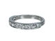 Bague 50 Demi-alliance - Bague en platine et diamants 58 Facettes AB615