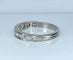 Bague 50 Demi-alliance - Bague en platine et diamants 58 Facettes AB615