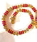 Bracelet Bracelet en or jaune 18 carats avec rubis calibrés et diamants 58 Facettes AB620
