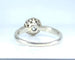 Bague 54 Bague solitaire en or blanc 18 carats et platine avec diamant 0,10 ct 58 Facettes AB622
