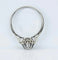 Bague 54 Bague solitaire en or blanc 18 carats et platine avec diamant 0,10 ct 58 Facettes AB622