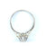Bague 54 Bague solitaire en or blanc 18 carats et platine avec diamant 0,10 ct 58 Facettes AB622